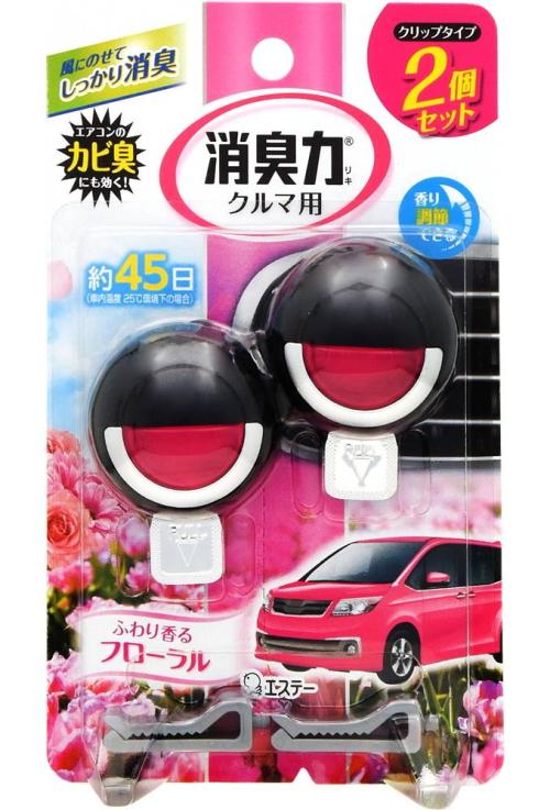 クルマの消臭力　クリップ２個 フローラル
