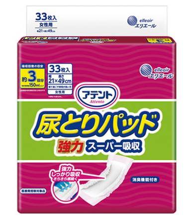 新尿とりパッド吸収女性 ３３枚
