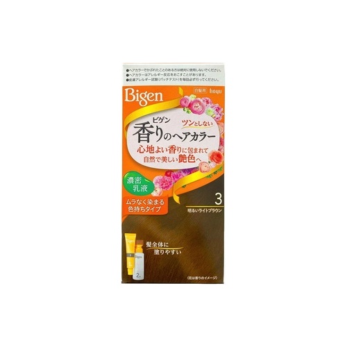 ビゲン香りＨＣ乳液３ 明るいライトブラウ